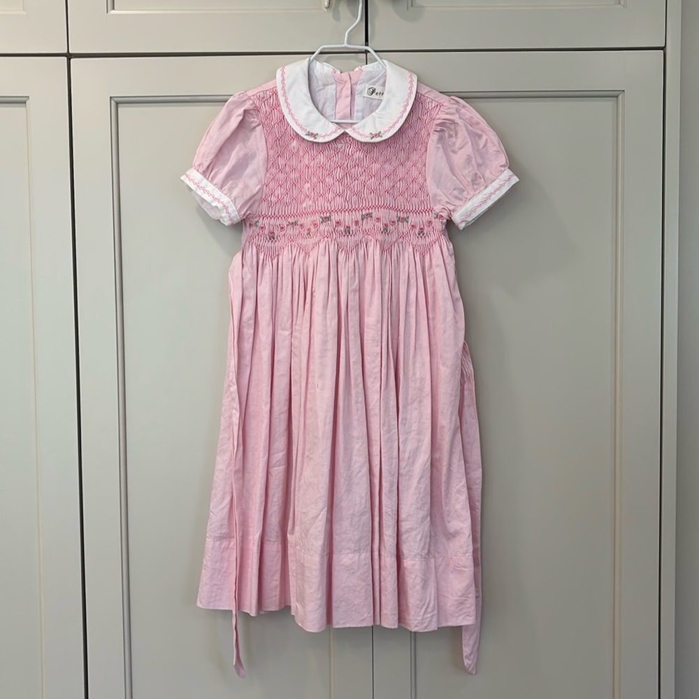 Embroidered cotton candy dress, size 6